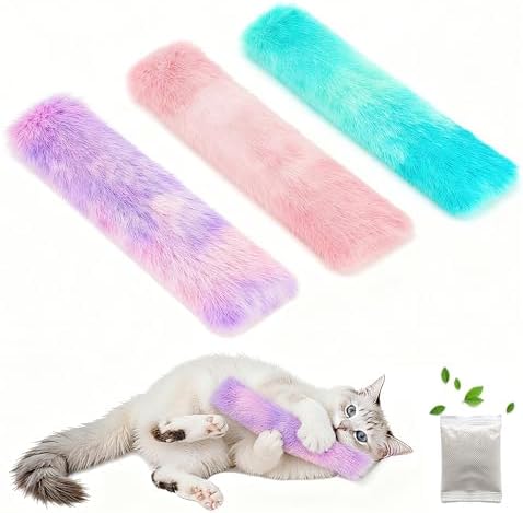 Rishoesu 3 Pcs Interactive Cat Toys Cat Pillows, Soft and Durable Crinkle Sound Catnip Toys, for Indoor Cats Funny Kitten Toys Exercise by Rishoesu