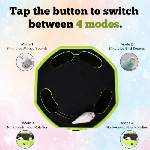 Automatic Cat Toy, Rechargeable Interactive Cat Toy with 4 Modes & Sounds - Image 5