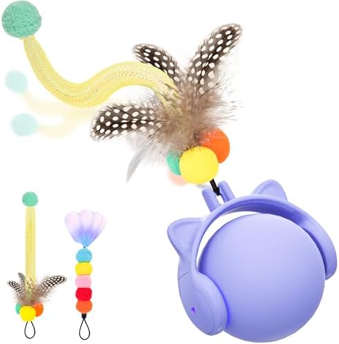 ORSDA Cat Toys for Indoor Cats, New Intelligent Voice Timing Touch Control Cats Ball, Simulate Mouse Sound Kitten Toy, Automatic Interactive Moving Cat Toy for All Ages by ORSDA