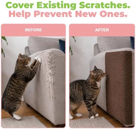 Catify Peel & Stick Cat Scratching Mat - Brown, L:39" - Image 6