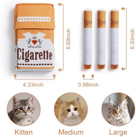 Nocciola Cat Toys, 3 Pack Funny Catnip Toys Filled with 100% Pure Organic Catnip, Safe Kitten Teething Chew and Kicker Toys, Stress Relieving Fun for Indoor Cats, Yellow - Image 3