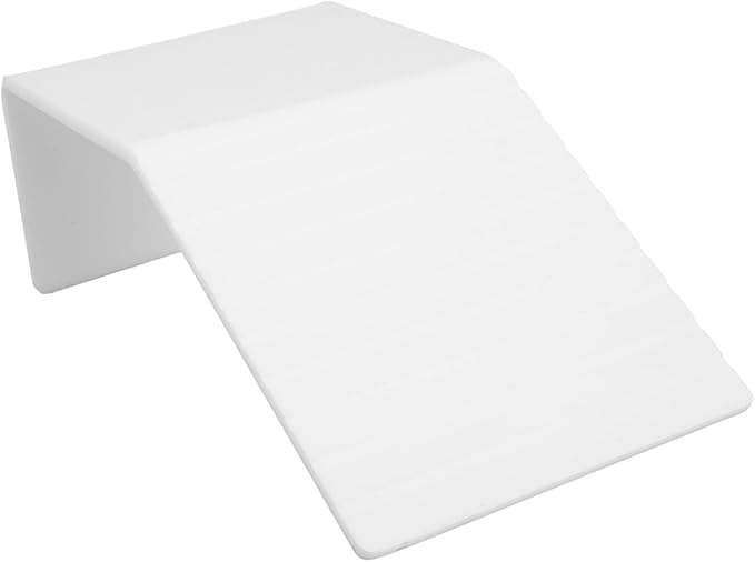 Alomejor Acrylic Basking Platform Anti Slip Slope Climbing Frame for Climbing Pets, Promotes Bone Growth, 1 Piece for Reptile Tank (S)