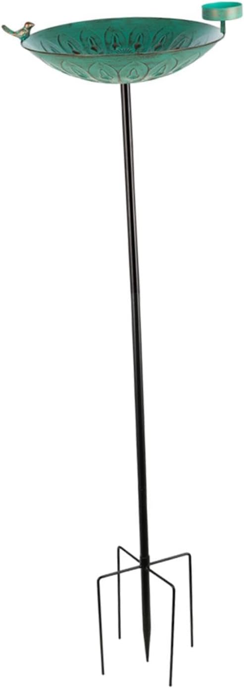 Detachable Outdoor Bird Feeder Rustproof Large Capacity Bird Bath Feeder Birds Feeding Stand for Farm Outdoor Garden