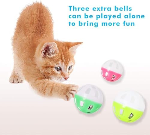 UPSKY Cat Toy Roller 3-Level Turntable Cat Toys with Six Colorful Balls - Image 5