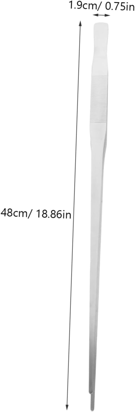 2pcs Extra Reptile Feeding Tongs Straight Curved Tips for Precise Handling of Turtles Bearded Dragons Other Crawling Pets Ergonomic Design for Easy Use Aquariums Terrariums