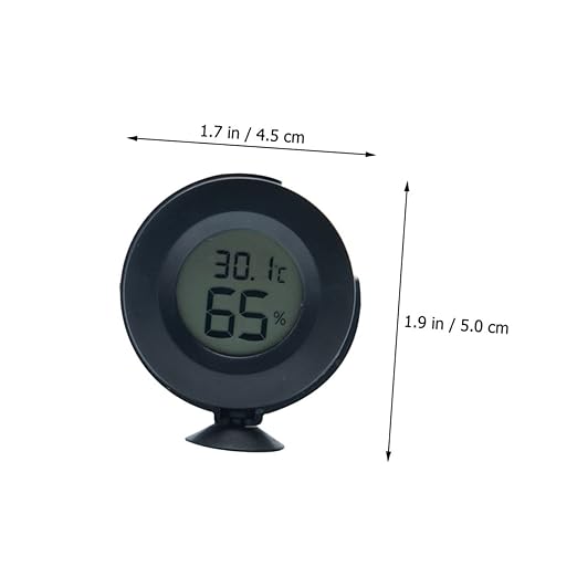 BESTonZON Reptile Hygrometer LCD Display Digital Temperature and Humidity Meter for Terrarium Suitable for Snakes Lizards and Turtles Accurate Humidity Gauge for Reptile Enclosure