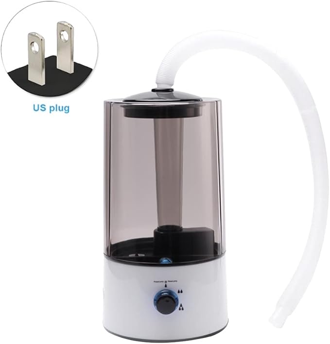 EKDJKK 4L Reptile Humidifier Fogger, Large Size High Pressure Silent Reptile Tank with Humidity Control and Hose for Reptiles, Amphibians, Herps, Compatible with All Terrariums, Cages, Enclosures