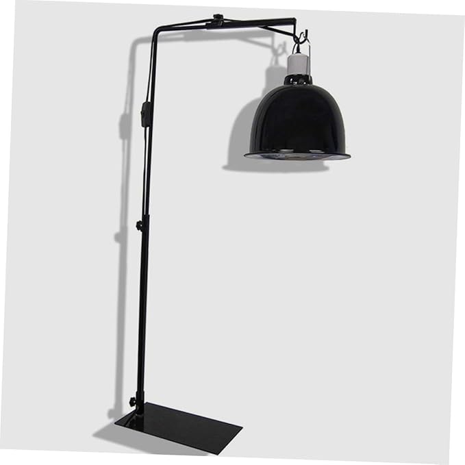 GANAZONO Reptile Tank Accessory Metal Plant Lamp Stand Heat Lamp Rack for Reptile Lighting