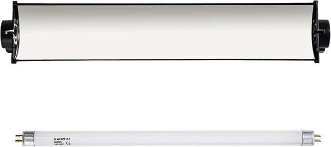 Sundew UVB 10.0 T5 Strip Reptile Habitat Light Fixture Combo Kit with Fluorescent Tube for Terrarium (8-Watt/12.5 Inches)