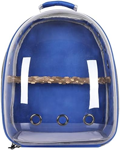Birdcages Portable Bird Cage Parrot Carrier Backpack Travel Bag with Prech and Feeder Acrylic Transparent 360° Sightseeing Pet Accessories,Type A6