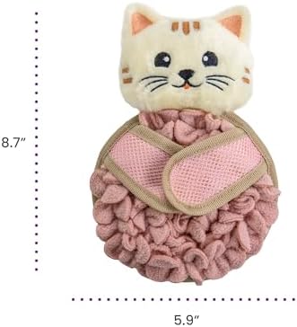 Catstages Snuffle Mat Interactive Treat Dispenser Cat Toy, 8.7" x 5.9" - Image 6