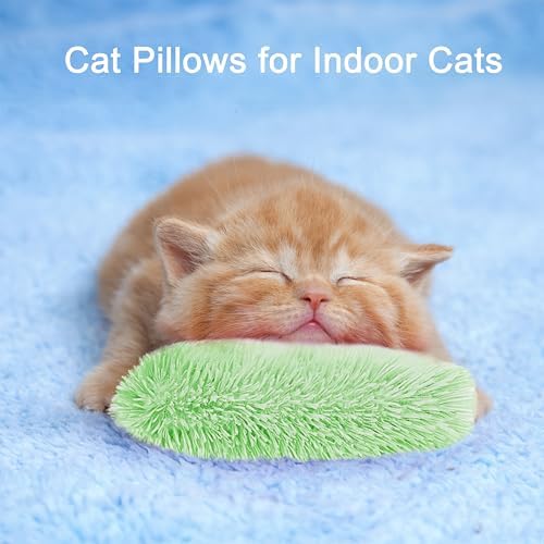 Rishoesu 3 Pcs Interactive Cat Toys Cat Pillows, Soft and Durable Crinkle Sound Catnip Toys, for Indoor Cats Funny Kitten Toys Exercise - Image 6