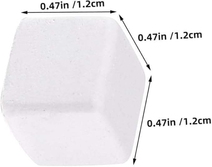 Toddmomy 30pcs Climbing Pet Calcium Block Frog Chameleon Reptiles Amphibian Health Products Frog Chameleon Health Reptiles Turtle Accessories Lizard Mineral White