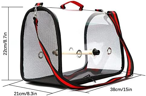 Birdcages Outdoor Bird Transport Cage Bird Travel Carrier Breathable Space Parrot Go Out Backpack Multi-Functional Bird Carrier Pet Supply,1
