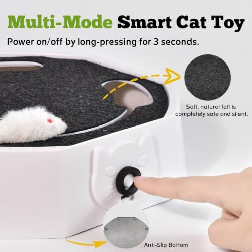 Automatic Cat Toy, Rechargeable Interactive Cat Toy with 4 Modes & Sounds - Image 3