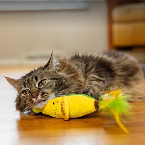 Catstages Kicker Peelin' Good Banana Dental Cat Toy with Catnip, 8" - Image 6