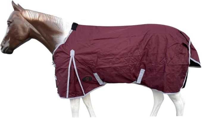1200 Denier RAIN Sheet | RAINSHEET (Waterproof & Breathable) (Maroon with Grey Trim, 80)