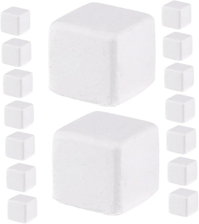 Toyvian 30pcs Natural Mineral Block for Reptiles Tortoises and Amphibians Promotes Growth Supports Stabilizes Water Quality for Turtles Lizards Frogs and Chameleons