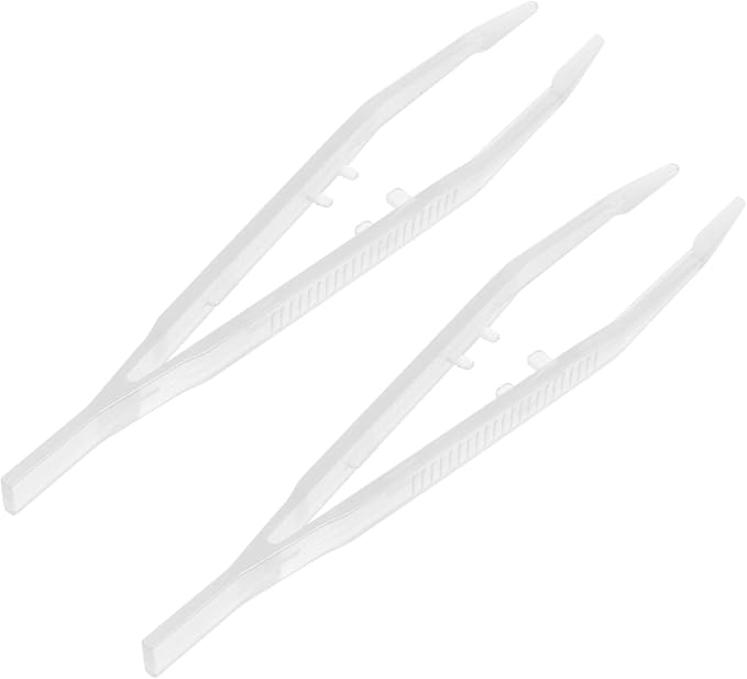 2Pcs Night Glow Feeding Tweezers for Reptiles Flexible Pet Feeding Clip Tools Design for Lizards Turtles Frogs Convenient Night Use