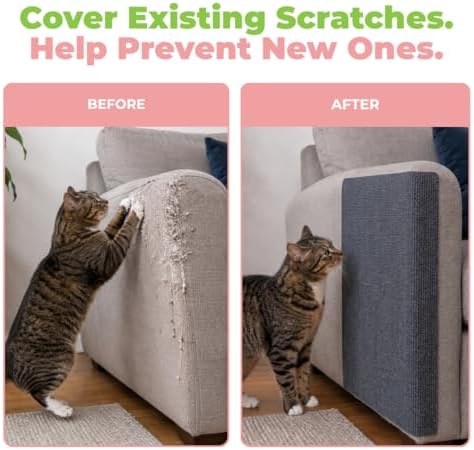 Catify Peel & Stick Cat Scratching Mat - Gray, L:78" - Image 6