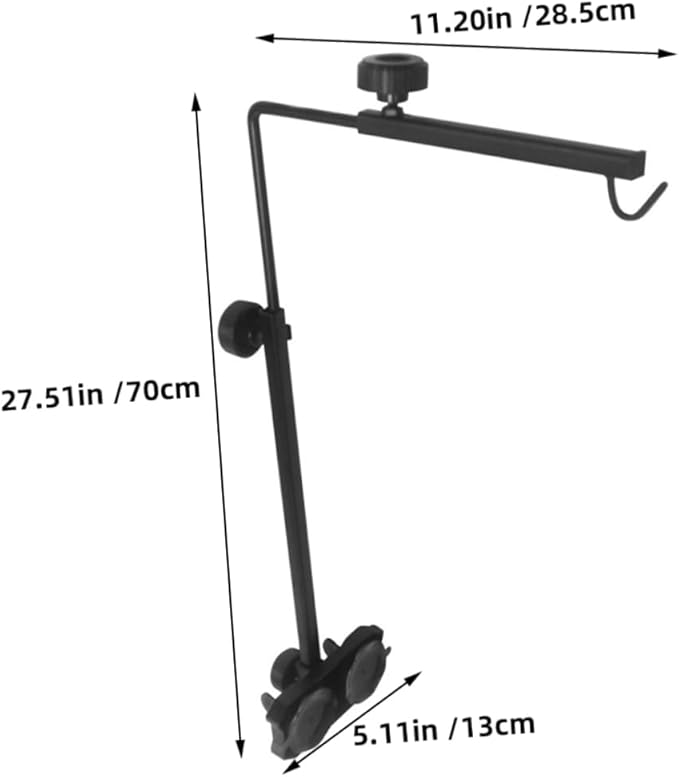 Reptile Heat Lamp Fixture Bracket Sturdy Fish Tank Light Mounting Stand for Turtles Lizards Basking Support for Aquarium Lighting Needs