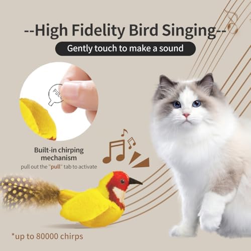 Interactive Cat Toys for Indoor Cats,Catnip and Feather,2Pcs - Image 2