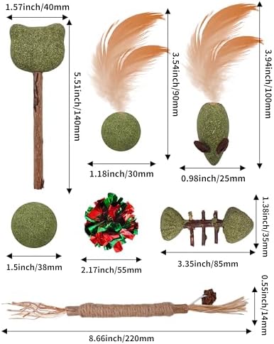 PET SHOW 12 Pack Catnip Toys for Indoor Cats Kitten Crinkle Balls - Image 2