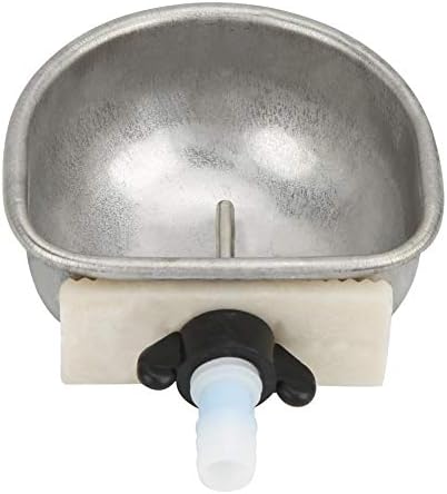 10PCS Stainless Steel Rabbit Water dispenser Rabbit Water Feeder with Bowl Automatic Rabbit Drinker Removable Hanging Pet Cage Water Bowls Rabbit Drinking Equipment