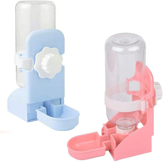 2 Pack 17oz Rabbit Water Bottle No Drip – Hanging Automatic Cage Dispenser for Small Pets Leak-Proof Water Feeder for Bunny, Guinea Pig, Chinchilla, Ferret, Hamster, Hedgehog