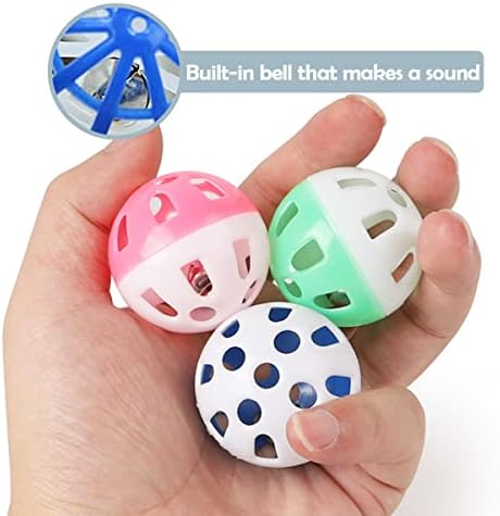 PET SHOW 20 Pack Cat Toys Balls with Bell Inside for Indoor Cats Kitten - Image 4