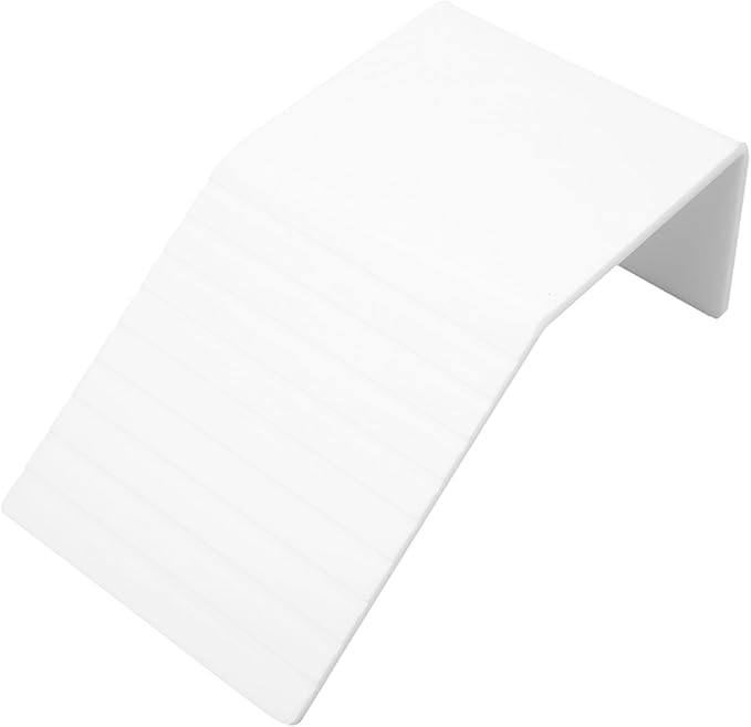 Alomejor Acrylic Basking Platform Anti Slip Slope Climbing Frame for Climbing Pets, Promotes Bone Growth, 1 Piece for Reptile Tank (S)
