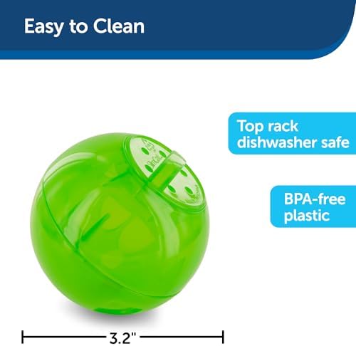 PetSafe Slimcat Feeder Ball Cat Toy, Green - Image 3