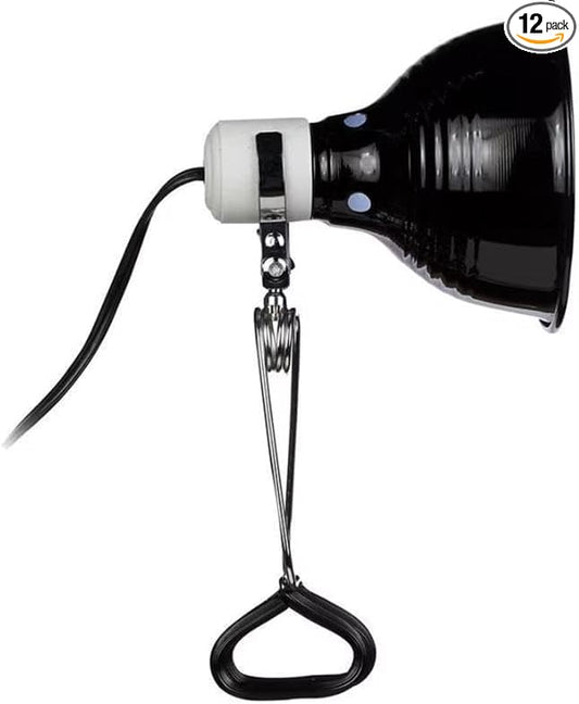 Fluker's Clamp Lamp with Dimmer 150 Watt (8.5" Diameter) - Pack of 12