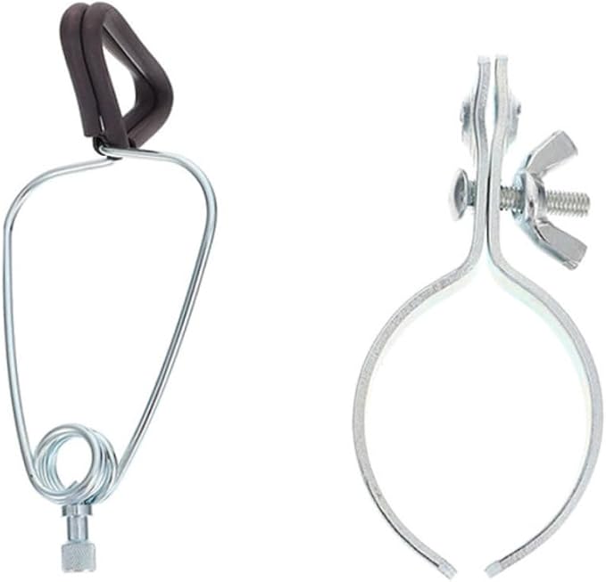 LIOOBO 2pcs Household Reptile Lamp Shade Fixing Clip High Temperature Resistant Wear-Resistant Hanger for Lampshades Easy to Use and Store for Terrarium Lighting