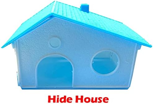 EXTRA LARGE 23" Habitat Hamster Rodent Gerbil Mouse Mice Rat Wire Cage Long Crossing Tube & Deep Tray Expandable and Customizable Hide House Excerise Running Wheel Water Bottle Food Dish