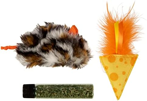 Instincts by SmartyKat 2-Pack Mouse 'N Mate Plush Refillable Cat Toys w/HappyNip Tube (Catnip & Silvervine) - Multicolor, 2-Pack by SmartyKat