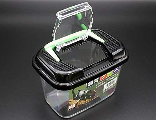 Critter Keeper with Handle, Easy to Observe, Terrarium for Bugs, Fish, Lizards, Crawfish, Frogs, or Snakes, Insect cage, Made in Japan (2pcs)