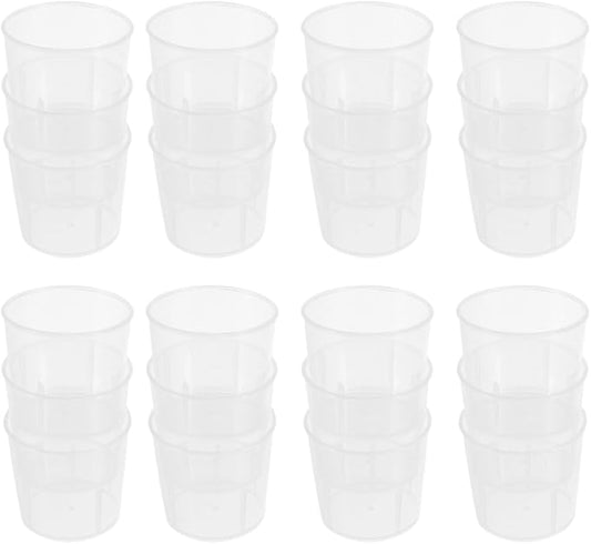 Mobestech 100 Pcs Reptile Feeding Measuring Cups Washable Food and Water Scale Cups for Lizards Terrarium Use
