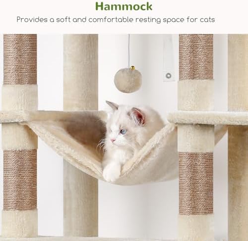 Globlazer Giant Tall Heavy Duty Cat Tower for Indoor Large Cats, F83B - Image 4