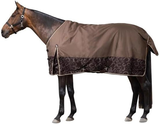 HORZE Glasgow Lightweight Waterproof Horse Turnout Blanket (100g Fill) - Chocolate Plum - 66 in