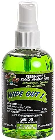 Wipeout Reptile Terrarium Cleaner (4.25oz) - with Attached DBDPet Pro-Tip Guide
