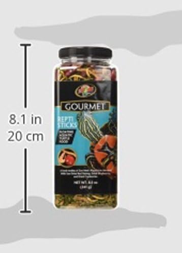 (2 Pack) Zoo Med Gourmet Reptisticks for Aquatic Turtles, 8.5 oz
