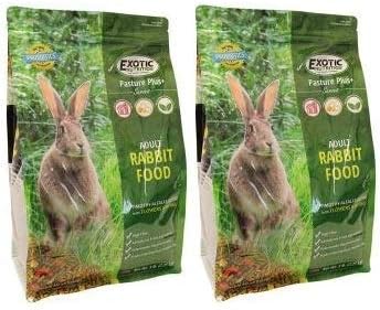 Pasture Plus+ Adult Rabbit Food (20 lb.) - Nutritionally Complete Healthy Natural Pellet Diet - for Adult Rabbits 12 Months & Older