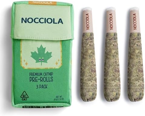 Nocciola 3 Pack Catnip Toys for Cats, Funny Cat Toys Filled with 100% Pure Organic Catnip, Safe Kitten Teething Chew and Kicker Toys by Nocciola