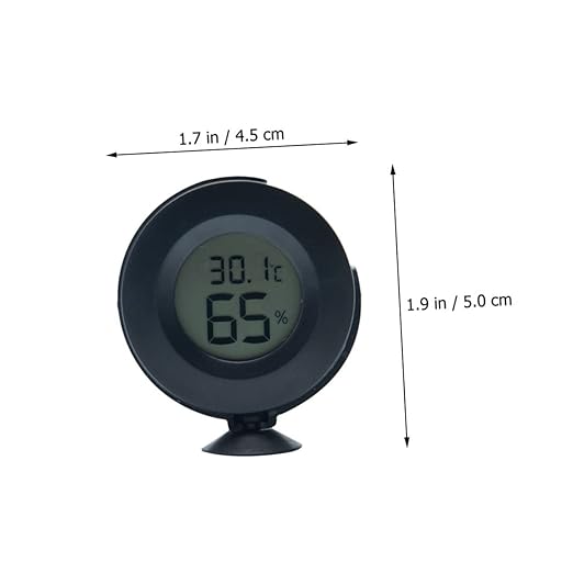 Reptile Hygrometer and Thermometer for Terrarium Digital LCD Temperature and Humidity Meter Accurate Readings for Snakes Lizards and Turtles