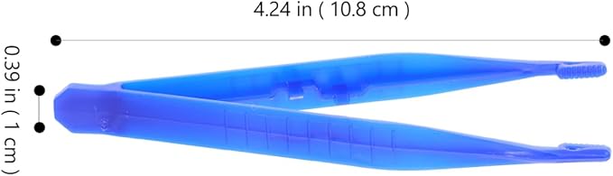 Garneck Reptile Feeding Clamp 6pcs Plastic Tweezers for Scorpion Lizard Snake Care