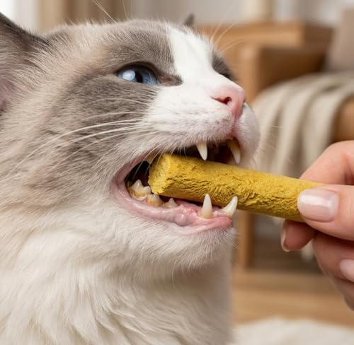 Freeze Dried Cat Chew Sticks Kitten Beef Treats No Grass 15pcs - Image 6