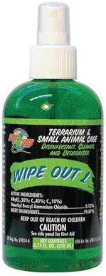 Zoo Med Wipe Out Cleaner for Terrarium and Small Animal Cage [Set of 2] Size: 4.25 Oz.