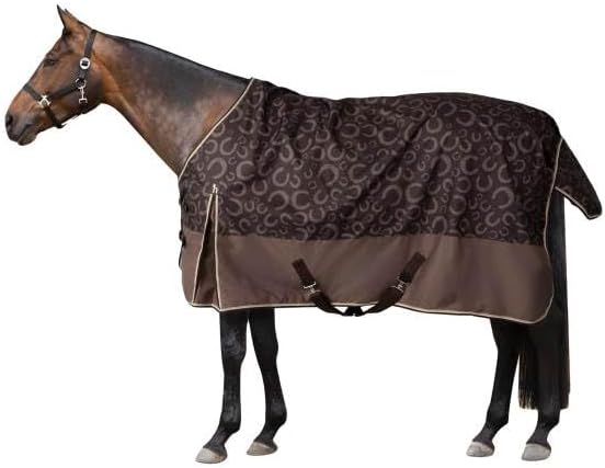 HORZE Glasgow Light Weight Waterproof Turnout Horse Sheet (No Fill) - Chocolate Plum - 81 in