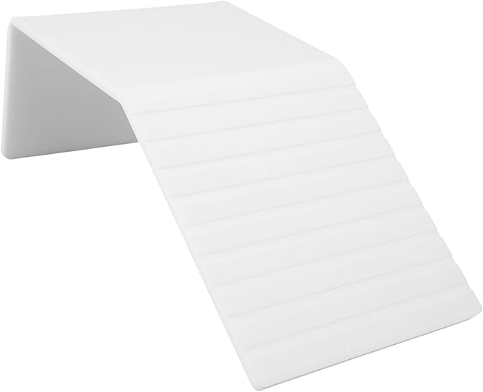 Alomejor Acrylic Basking Platform Anti Slip Slope Climbing Frame for Climbing Pets, Promotes Bone Growth, 1 Piece for Reptile Tank (S)